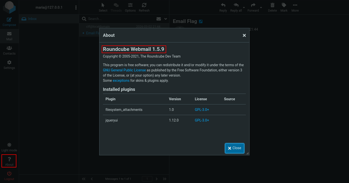 roundcube about page