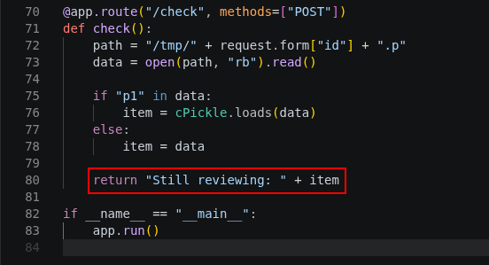 check() feedback in <strong>init</strong>.py