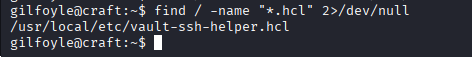vault hcl file path found