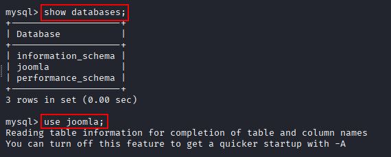 mysql databases