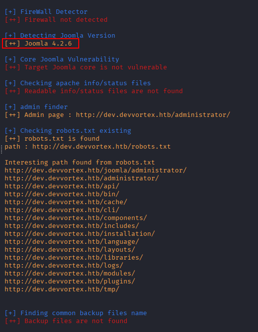 joomscan version