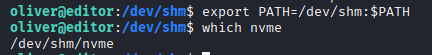 Modifying PATH to prioritize /dev/shm