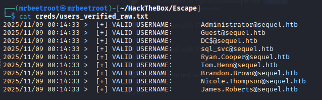 kerbrute output