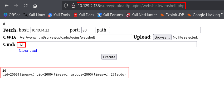 php webshell command execution