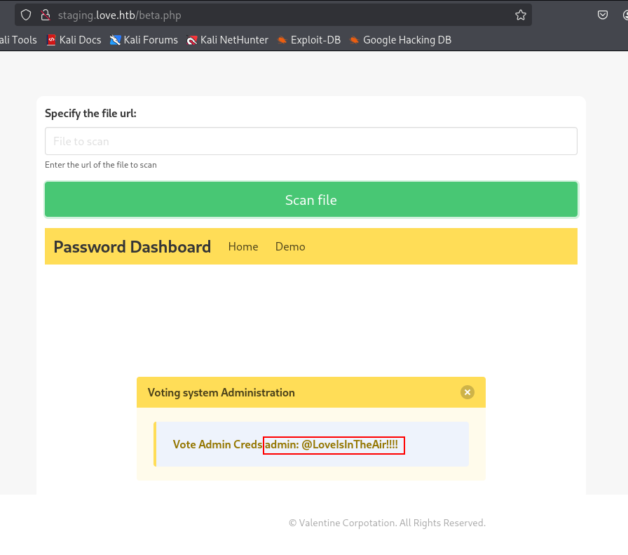 credentials found via SSRF