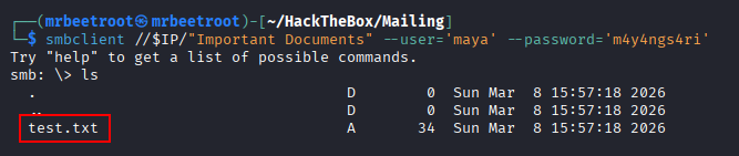 test file visible over SMB