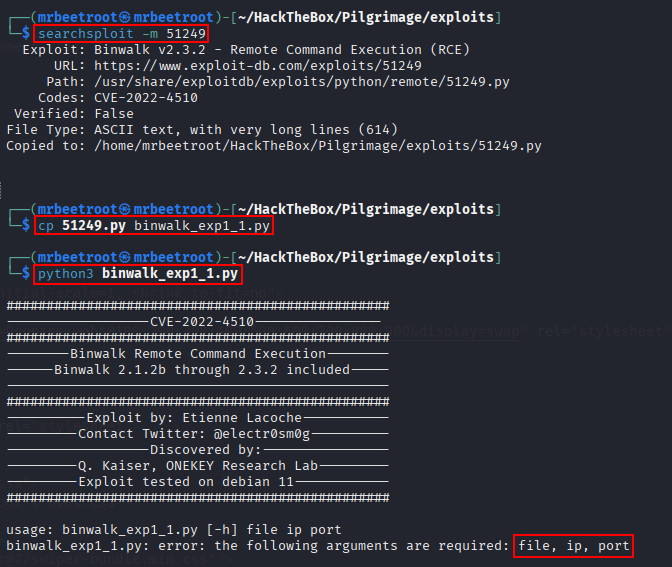 reviewing the binwalk exploit’s arguments