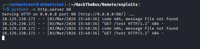command execution confirmed