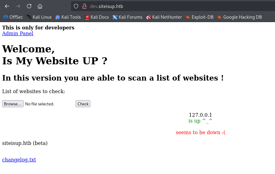 uploading test.txt