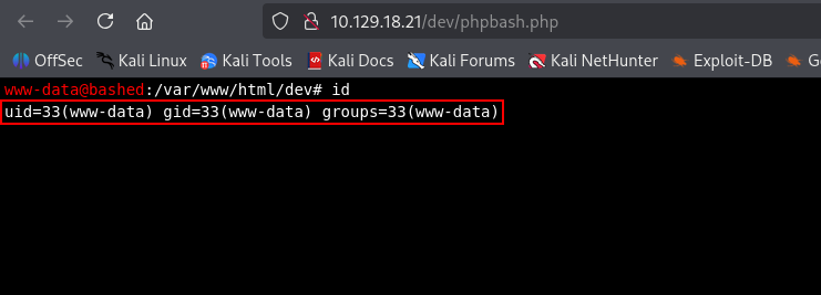 phpbash shell