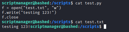 test py script