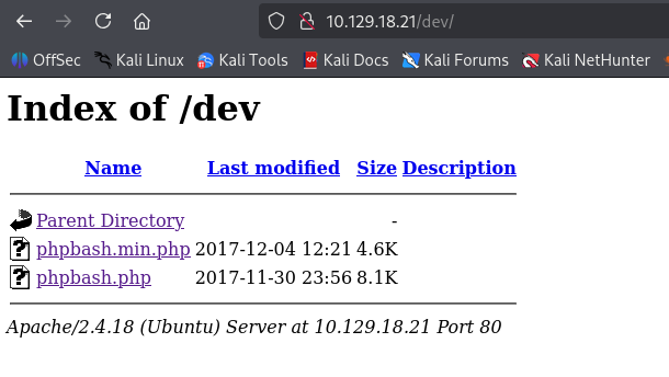 dev directory