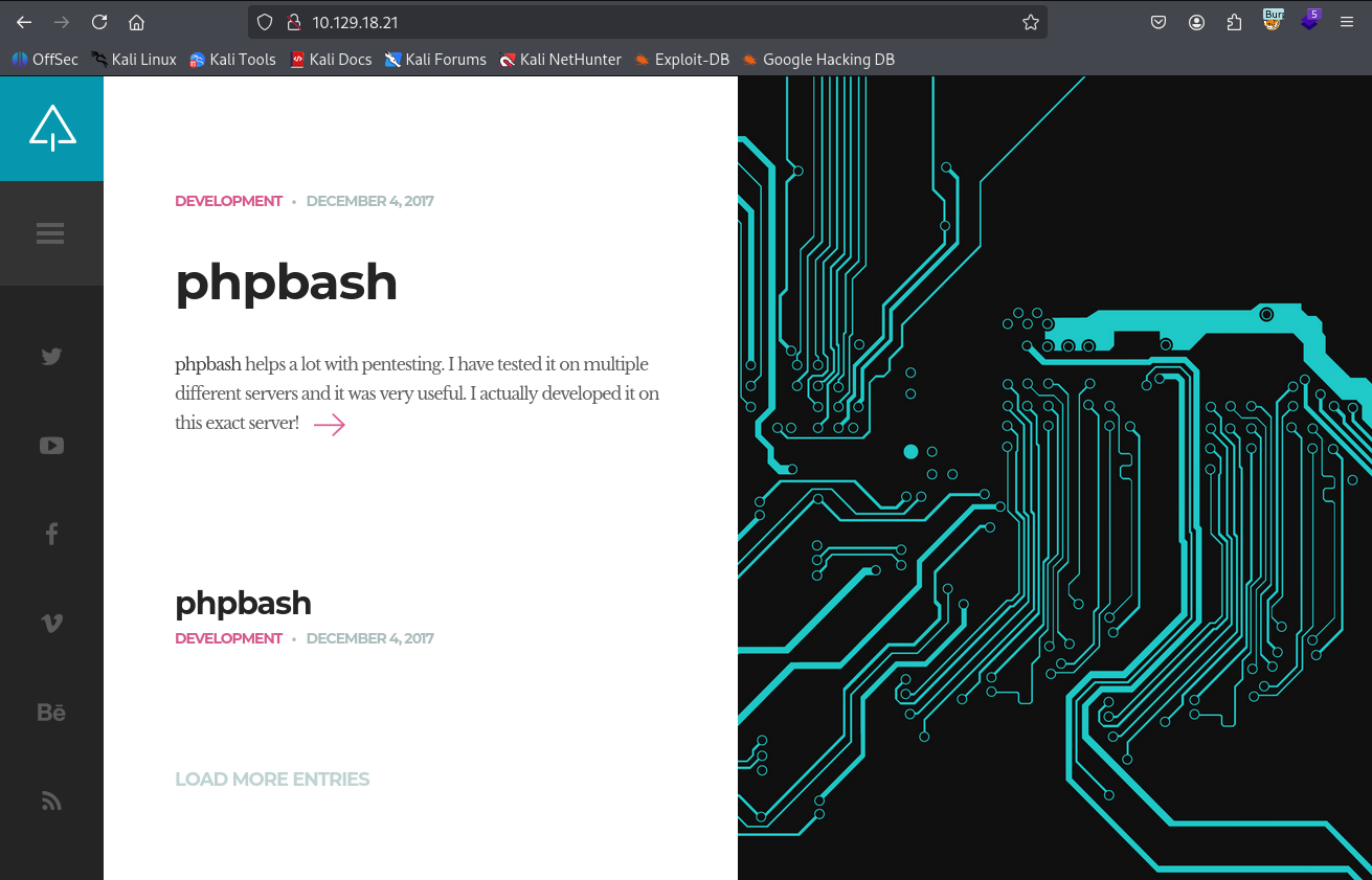 phpbash website