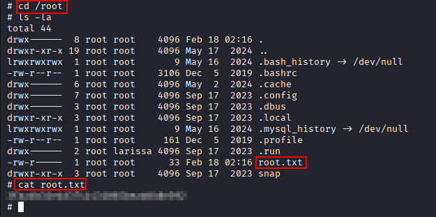 root flag