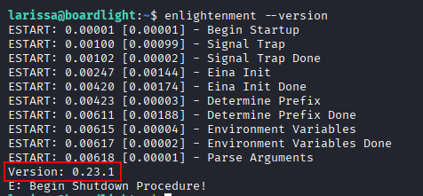 enlightenment version
