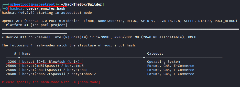 hashcat mode detection