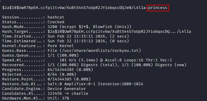 hashcat jennifer password