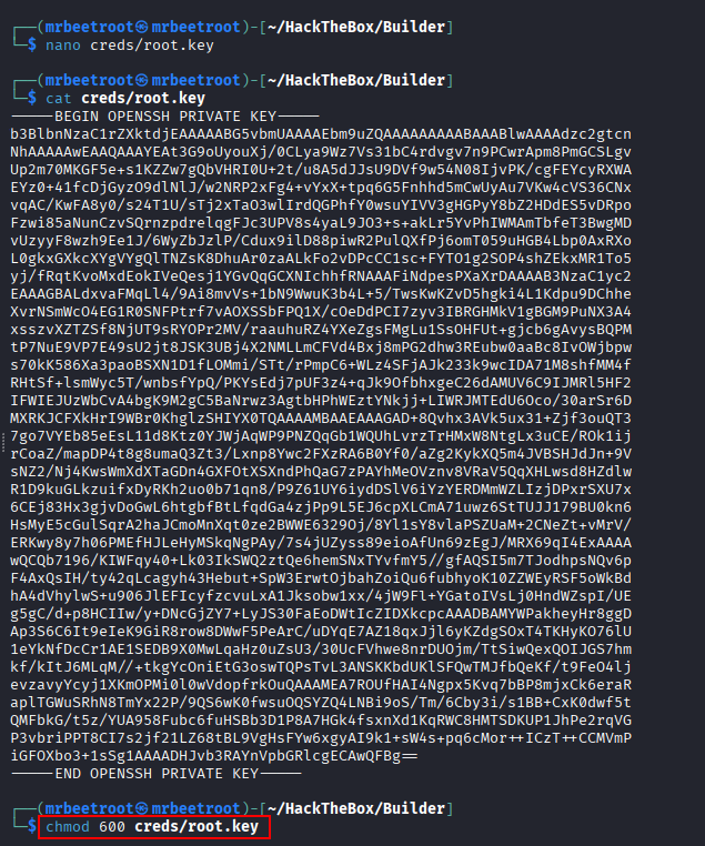 save root key chmod