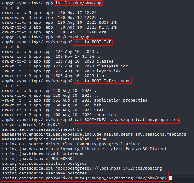 postgresql credentials