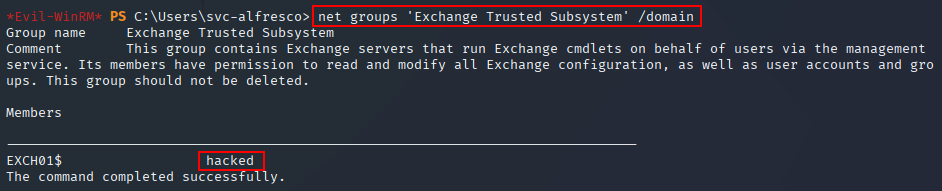 exchange group members
