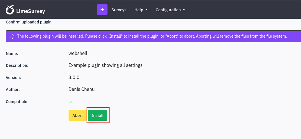 plugin upload success
