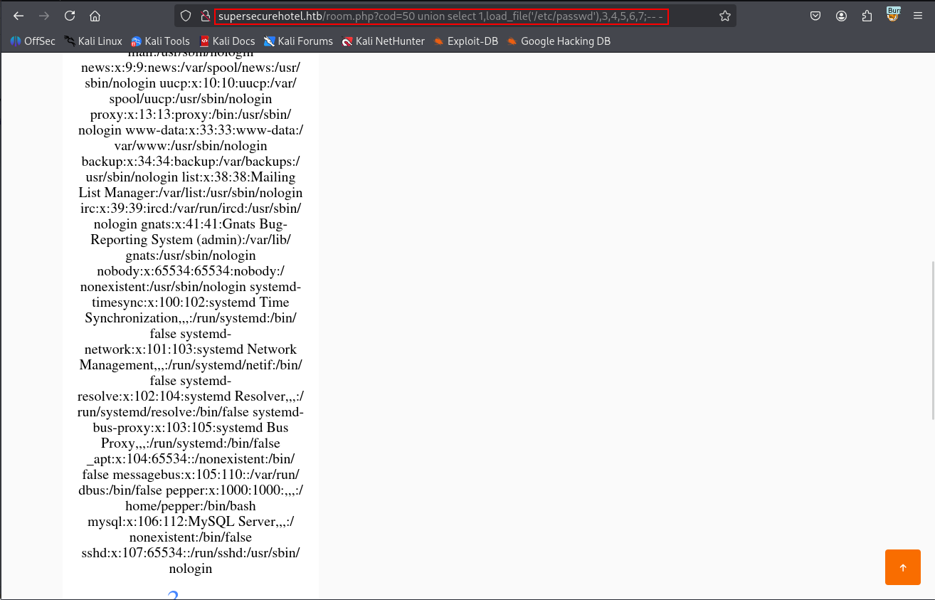 etc passwd file read