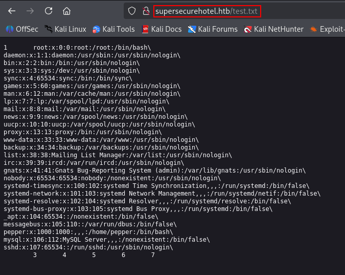 written passwd file