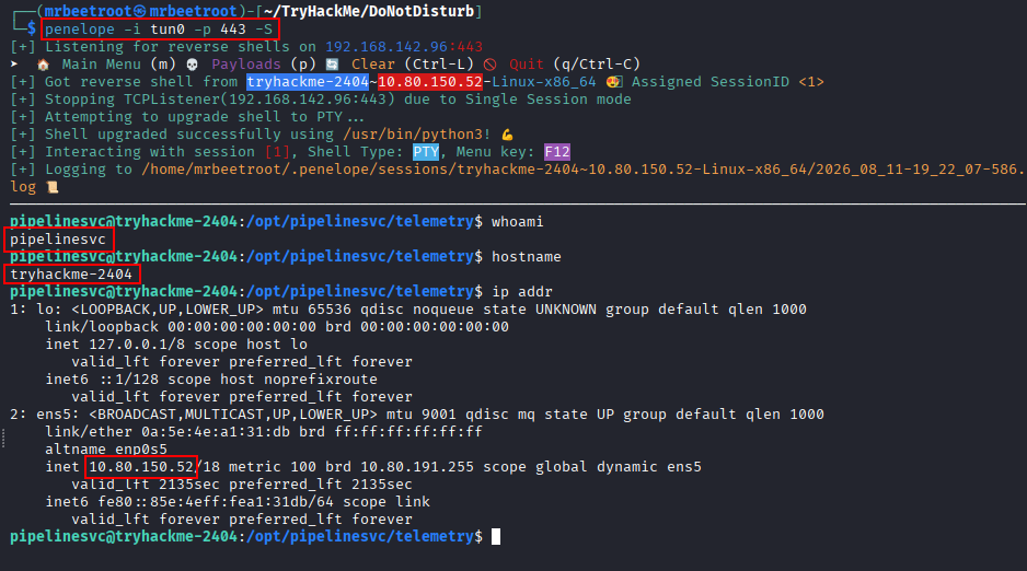 pipelinesvc reverse shell