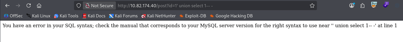 quoted union test