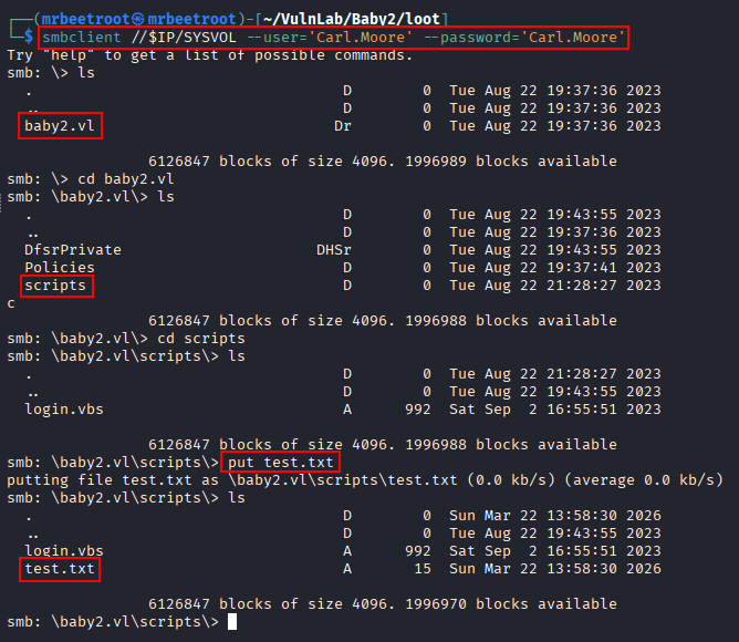 sysvol write test