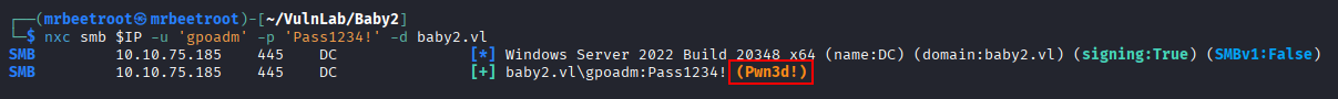 gpoadm admin validate
