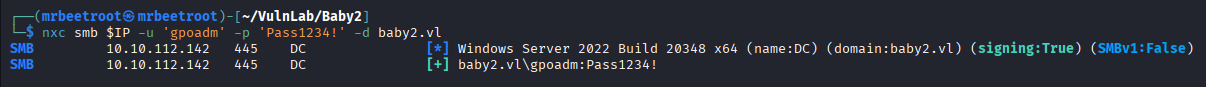 gpoadm smb validate