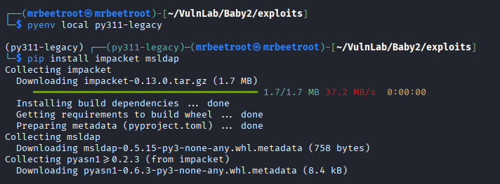 python env dependencies