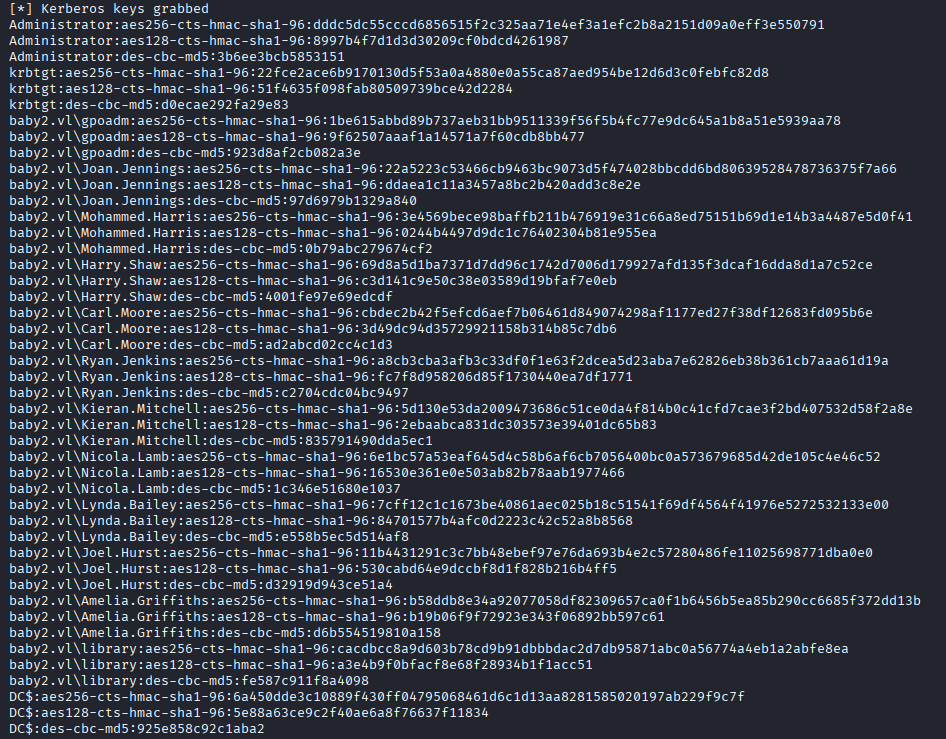 secretsdump output