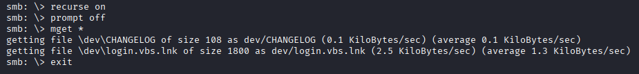 download dev folder