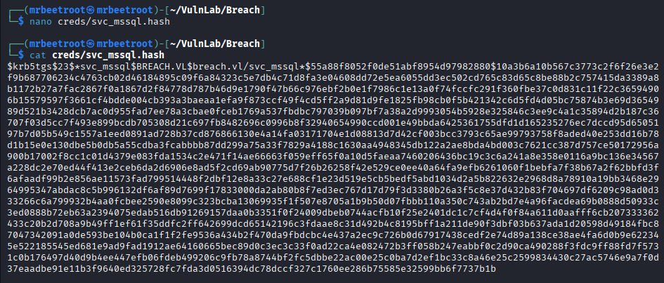 save svc mssql hash