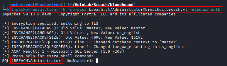 mssql administrator login