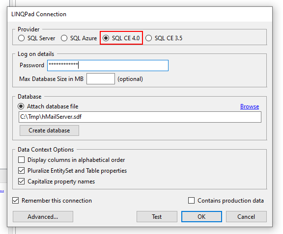 linqpad sql ce 4